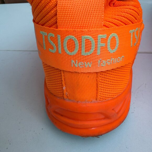 TSIODFO Mens Size EU 46 Orange Athletic Running Shoes Breathable Casual Sneakers - Picture 6 of 8